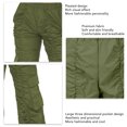 thumbnail image 3 of Pantalones de trabajo sueltos para mujer, pantalones de pierna ancha con diseño plisado informal a la moda para mujer con bolsillos grandes para el trabajo diario al aire libre, 3 of 5