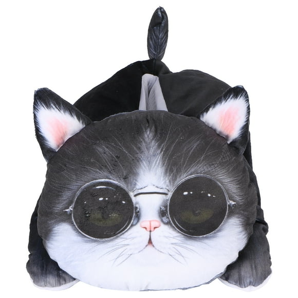 Caja de pañuelos con forma de perro y gato en 3D, caja de pañuelos colgante con dibujos animados para coche, suministros para mejorar el hogar, tipo 5