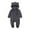 7-Grey, variant on Hjtefg Baby Hooded Footed Romper, Winter Flannel-Lined Jumpsuit with Zipper Closure, Warm Full-Body Outerwear for Infants, Cozy Ensemble for Cold Weather,Color: 1-Beige Size: 9-12 Months