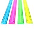 thumbnail image 4 of Supplies 4 Plastic Rulers, Bulk Shatterproof 12 Inch Ruler for School, Home, or Office, Clear Plastic Rulers, 4Assorted Colors, 4 of 4