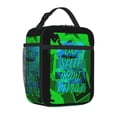 thumbnail image 2 of TEQUAN Portable Lunch Bag, Green Eat Sleep Game Repeat GamePad Pattern Reusable Insulated Lunch Box for Travel Work School Picnic, 2 of 7