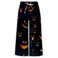 thumbnail image 5 of SNOWSONG Clearance! Pants for Men, Halloween Pants Men's Casual Pants Halloween Pumpkinhead Beach Pants with Pockets, Baggy Pants Men, Halloween Pajamas A S, 5 of 5