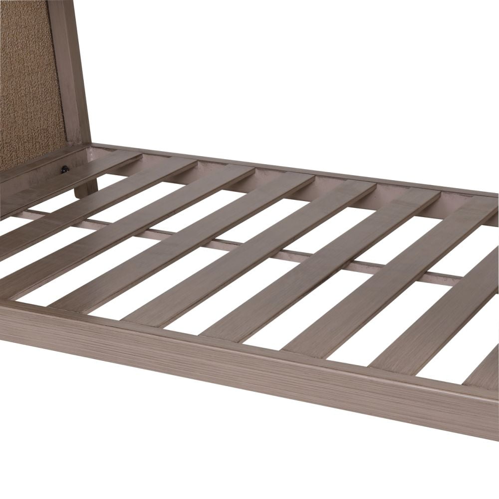 Kepooman 24" Outdoor Garden Patiosquare Wood Coffee Dining Table with Shelf, Rose Gold