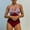 Wine, variant on Odbmxy Halter Bathing Suit One Piece Women Summer Women's Swimsuits Beach Tummy Control Pink Striped Bikinis