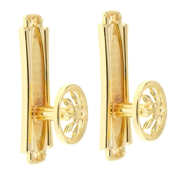 2x cortina de ventana Tieback Holdback Tie Back Percha para ropa Soporte para cortinas Decoración Golden Zulema Hojas de espalda de corbatas de cortina