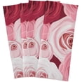 thumbnail image 6 of Red Pink Rose Flowers Dish Towels Set of 1, Watercolor Washable Tea Towels Dishcloths Lint-Free 18x28 Inch Fast Drying for Home Kitchen Clean, 6 of 7