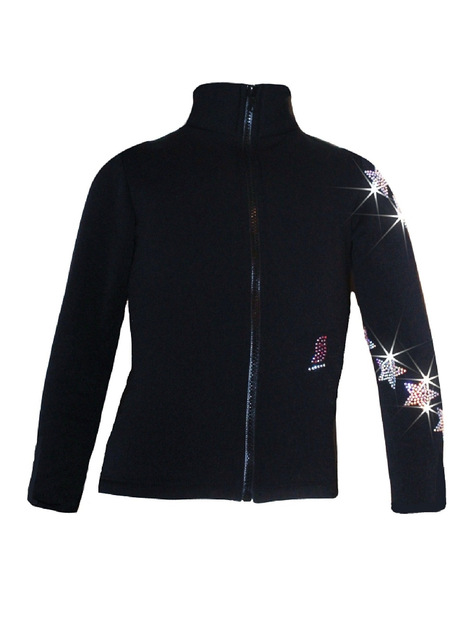 Ice Fire Skate Wear Ice Fire Skating Women Black Spiral Stars