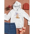 thumbnail image 3 of Cute Baby Seahorse In Basket Hoodie Juniors - Youth Hoodie, White, Large, 3 of 4
