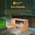 thumbnail image 5 of All Things Cedar HT34 Cedar Spa Steps | Premium Wooden 2 Step Stool -  32L x 21W x 14.5H, 5 of 6