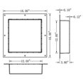 thumbnail image 2 of 16" x 16" Square Shower Niche, 2 of 8