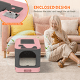 thumbnail image 5 of PHANCIR Enclosed Cat Litter Box with Lid, Easy to Clean with Includes Scoop & 4 Charcoal Deodorizer Bags,Pink, 5 of 7