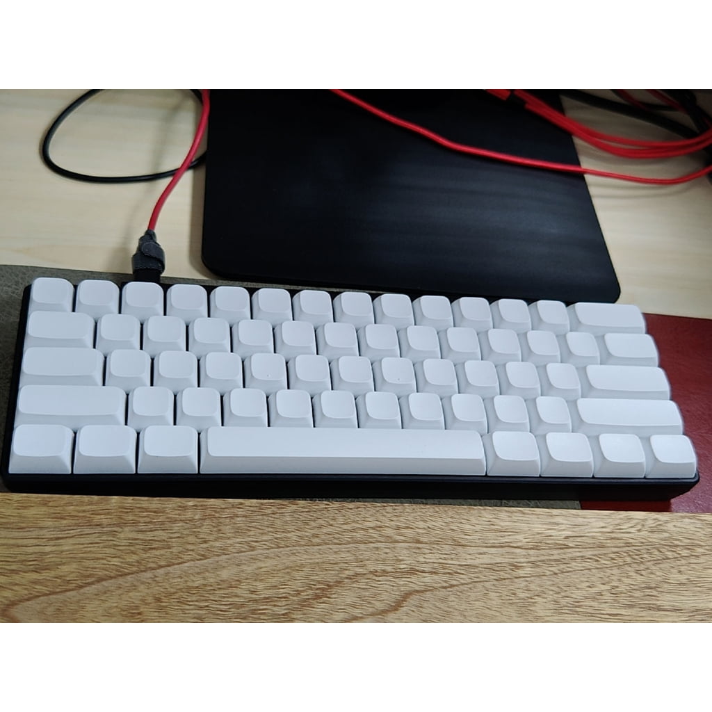 Tizuqe Minimalistic White Mechanical Keyboard Keycaps Blank Keycaps for 108 104 100 980