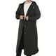 thumbnail image 1 of Yuarrent Chubasquero largo para acampar, Poncho con capucha, impermeable a prueba de viento, ropa impermeable para adultos, cubierta de lluvia Paraguas de lluvia Negro XXXL, 1 of 6