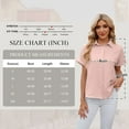 thumbnail image 3 of SHIBEVER Womens Blouse Summer Blouse Short Sleeve Loose clothes Blouses & Button-down Shirts Casual Trendy Preen Blouse for Women Tops XL, 3 of 8