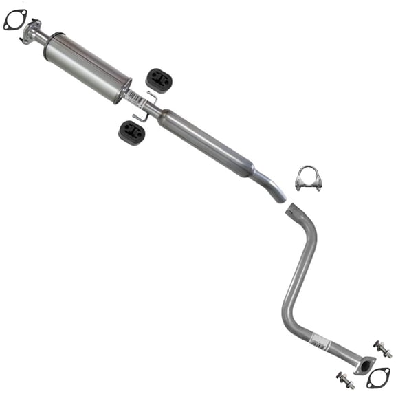Northeastern Exhaust Resonator Pipe with Hangers Fits 2004-2008 Chevrolet Aveo 1.6L - Direct Fit | Stainless Steel