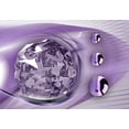 thumbnail image 5 of Tiptophomedecor Glamour Canvas Wall Art - Underwater Harp Violet 5 Piece - Stretched & Framed Ready To Hang Art, 5 of 5