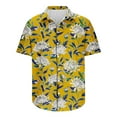 thumbnail image 4 of ZCFZJW Summer Men's Hawaiian Shirt Big and Tall Regular Fit Short Sleeve Floral Print Button Down Shirts Tropical Vacation Beach Shirts Tops Multicolor#16 XXXXXL, 4 of 5