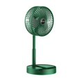 thumbnail image 3 of Ventilador plegable, ventilador de escritorio, portátil, silencioso, 3 velocidades, ventilador de pie alimentado por USB, miniventilador de mano para verde, 3 of 8