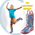 thumbnail image 4 of Disney Mickey Mouse Boys Grey PVC Rainboots - Easy-on Handles - Size 5 Toddler, 4 of 6