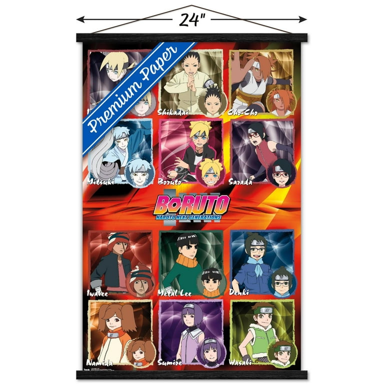 Boruto: Naruto Next Generations - Circle Wall Poster, 14.725 x 22.375,  Framed 