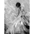 thumbnail image 2 of Charest, Doris 12x14 Black Ornate Wood Framed with Double Matting Museum Art Print Titled - Dancing BW Queen 2, 2 of 4