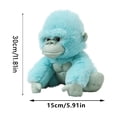 thumbnail image 2 of 11.8in Plush King Kong Gorilla Doll, Soft Hugging Companion Toy, Stuffed Animal for Home Decoration, Realistic Wildlife Figurine, Brown, 2 of 5