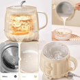thumbnail image 3 of Multifunction Electric Heated Milk Cup, Rechargeable Portable 600ml 3-in-1 Mini Electric Heater Cup Red, 3 of 7