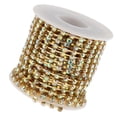 thumbnail image 1 of Cadena de cierre de copa con diamantes de imitación brillantes para coser a mano Oro, 1 of 9