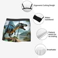 thumbnail image 3 of Yiaed Lake Forest Dinosaur A Print Men's Soft Cotton Boxer Shorts Breathable Boxers Underwear Moisture-Wicking Underwear Stretch Boxer Briefs for Man-XX-Large, 3 of 5