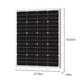 thumbnail image 6 of Newpowa 9BB 120W 24V Monocrystalline Solar Panel Designed for 24V Charge System Off Grid, 6 of 6