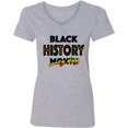 thumbnail image 3 of Inktastic Black History Month Every Day Women's V-Neck T-Shirt, 3 of 5