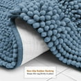 thumbnail image 4 of Clara Clark Chenille Super Absorbent Bath Mat - Extra Soft - Shower and Bath Room - Machine wash dry - Size Extra Large 44 x 26 - Blue Heaven, 4 of 8