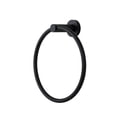 thumbnail image 3 of Tella Modern Series Rust & Stain Resistant Brass Towel Ring in Matte Black, 3 of 4