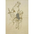 thumbnail image 3 of Prosper Lafaye 11x14 Black Modern Framed Museum Art Print Titled - Saint Catherine of Alexandria Protecting a Couple in Prayer, 3 of 5