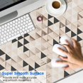 thumbnail image 2 of Long Mouse Pads for Desk,Beige Geometric Triangle Pattern Desk Mats on Top Of Desks, Desk Mouse Pad Extra Large with 3mm Non-Slip Base and Stitched Edge for Gaming,Office,Work,Home 47.3"x23.6", 2 of 6