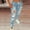 Blue, variant on Women High Waist Skinny Stretch Ripped Jeans Denim Pants Long Stilt Pants Jean Pants for Women Cut up Jean Pants for Women plus Jean Pajama Pants Women Women Designer Pants High Waist Denim Pants plus