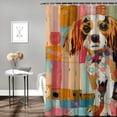 thumbnail image 2 of Orinice Naive Art Bathroom Decor Set Colorful Luxurious Graphic Polyester Fabric Fashion Shower Curtain with Hooks 69x72, 2 of 7