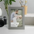 thumbnail image 6 of Modern Rustic Gray Solid Wood Picture Frame, 5 x 7, 6 of 8