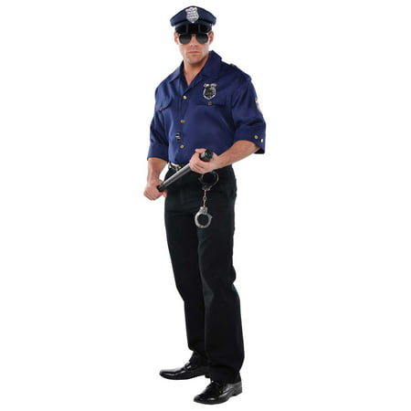 Police Officer Mens Adult Cop Law Enforcement Career Costume