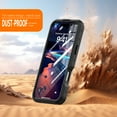 thumbnail image 6 of Dteck Magnetic for iPhone 16 Case Waterproof,Built-in Screen Protector IP68 Underwater 16FT Military Dropproof Compatible with MagSafe Full Body Shockproof Case 6.1",Black, 6 of 11