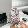 thumbnail image 3 of EIMELI Sac à Dos Mode Imprimé Papillon Oxford Sac à Dos Étudiant pour Voyage (Multicolore), 3 of 10