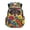 Black Bright Floral Dachshund Dog, variant on Skeleton Kids Backpack for Boys, Vintage Fossil Dinosaur Print School Bag Lightweight/Breathable/Durable/Waterproof Multi-Pocket Book Bag for Back to School
