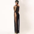 thumbnail image 5 of FASHOFT Women's Sheer Egyptian Halloween Cleopatra Cosplay Outfit Exotic Theme Party Stage Performance Fancy Dress Up Halloween L, 5 of 6