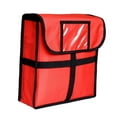 thumbnail image 4 of Bolsa Develivey para Pizza, gran capacidad, 33cm x 33cm x 11cm, bolsas aisladas para mantenimiento fresco de Pizza, bolsa de entrega de alimentos para Rojo Macarena Caja de entrega térmica, 4 of 7