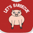 thumbnail image 4 of Inktastic Let's Barbecue White Text Boys or Girls Baby Bib, 4 of 4