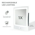 thumbnail image 2 of Zadro Fogless LED Light Shower Mirror with Wall Mount and Rechargeable, 2 of 11