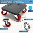 thumbnail image 2 of Mudanzas de muebles de 5 ruedas, construcción elegante y duradera con panel de acero al carbono, ruedas giratorias de 360° para maniobrar fácilmente, tapetes protectores antideslizantes, carga máxima, 2 of 5