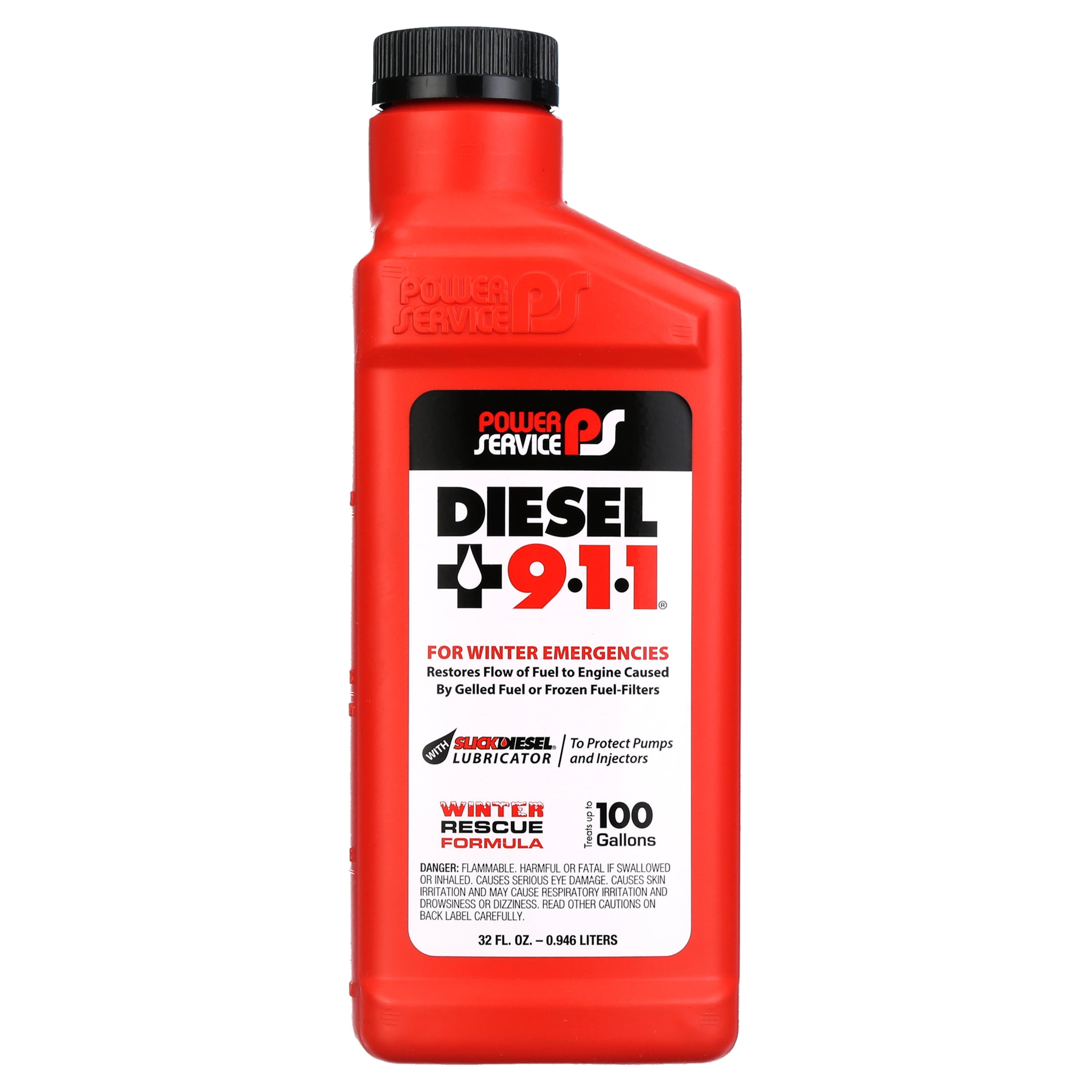 Power Service 0802512 Diesel Fuel Additive, Amber, 32 Oz., G5573176
