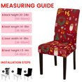 thumbnail image 2 of (Set of 6) Stretch Dining Chair Covers Xmas Christmas Party Banquet Seat Protector Decor, 2 of 7