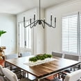 thumbnail image 2 of Yep by Golden Lighting Kennedy 6-light Chandelier in Natural Black, 2 of 7